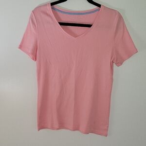 Talbots Pink V-Neck Women's Top